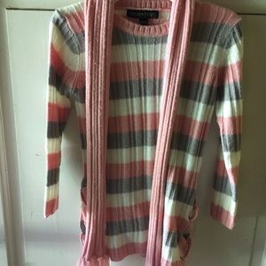 Girls sweater top with matching scarf. Size S -7/8